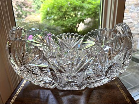 Crystal Cut Glass Bowl