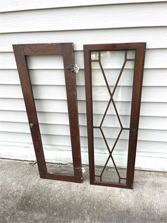 Antique Barrister Bookcase Doors