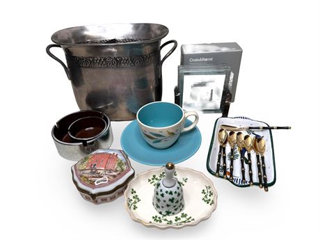Pottery barn, Crate & Barrel and More Decorative Lot