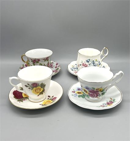 Porcelain Teacups Lot 5