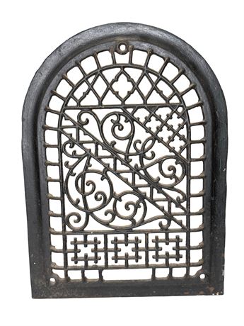 Antique Cast Iron Arched Vent Register