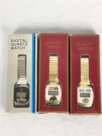 Three (3) Case Digital Watches