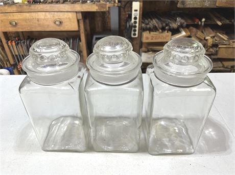 Vintage Glass Canister Set