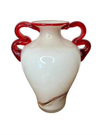 Murano Style Art Glass Vase