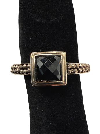 Michael Dawkins Sterling Silver Black Onyx Ring