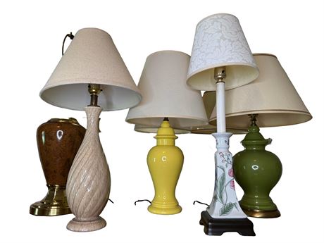 Vintage Porcelain and Ceramic Table Lamps