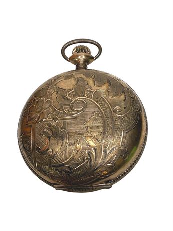 c. 1880 Elgin Hunter Style Pocket Watch