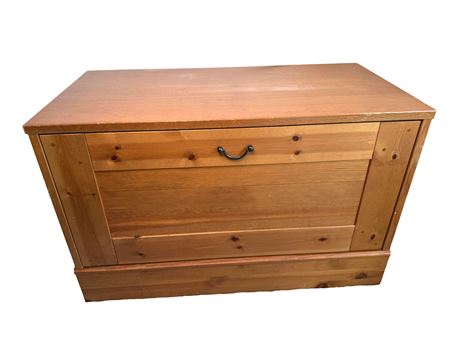 Pine Wide Filing Cabinet