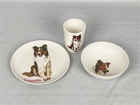 Lassie Plate, Cup and Bowl