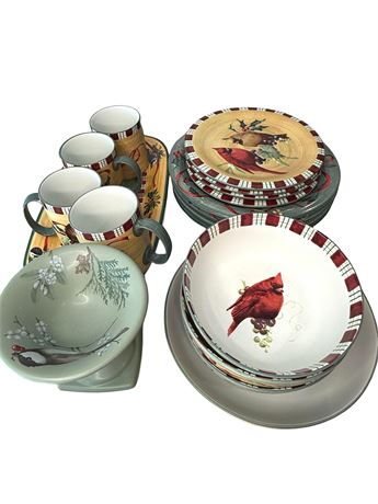 Lenox and Pfaltzgraff Plates, Bowls and Cups