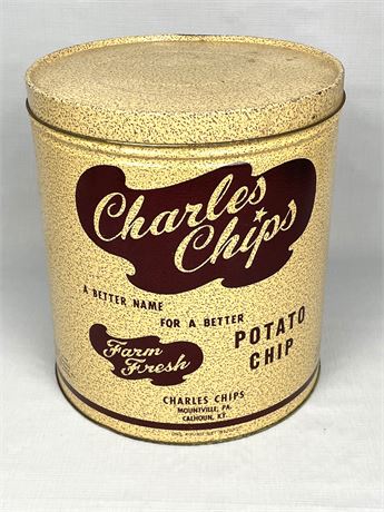 Charle's Chips Tin