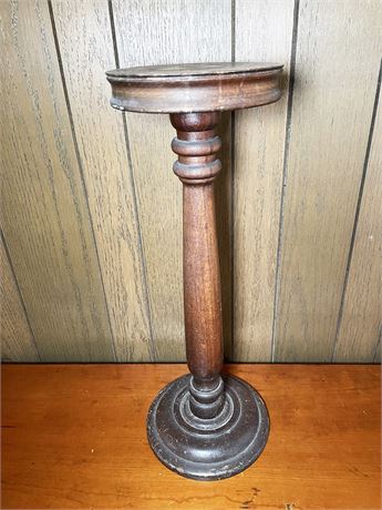 Antique Wood Candle Stand