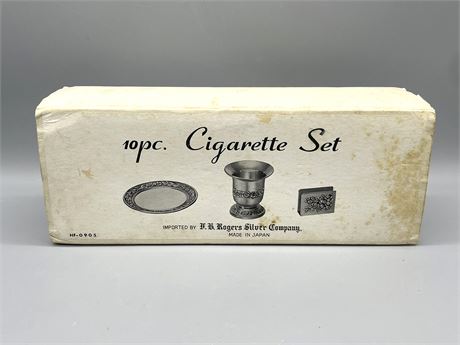 Silverplate Cigarette Set