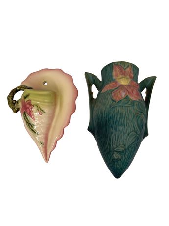 Roseville & Hull Pottery Wall Pockets