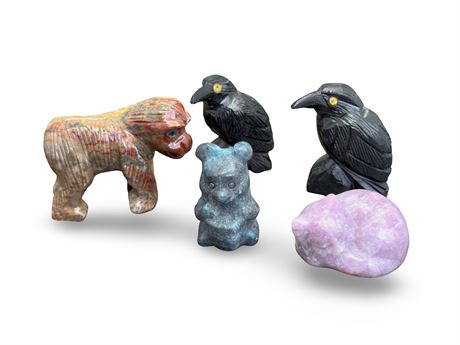 Natural Carved Stone Animals