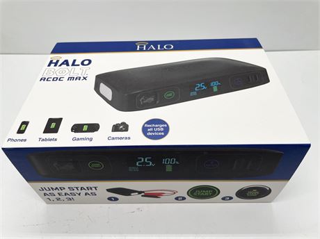 NEW HALO Bolt ACDC Max Portable Charger
