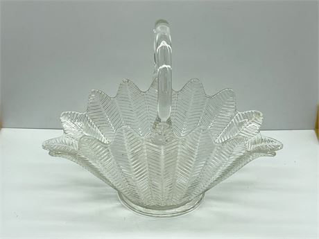 Feather Glass Basket