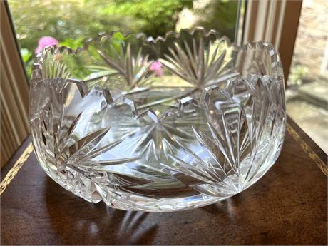 Crystal Cut Glass Bowl