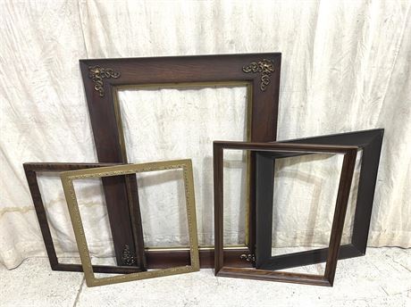 Antique Wood Frames Lot 3