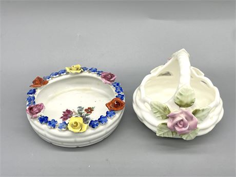 Pair of Small Floral Pieces