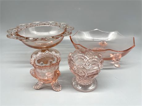 Decorative Pink Glass