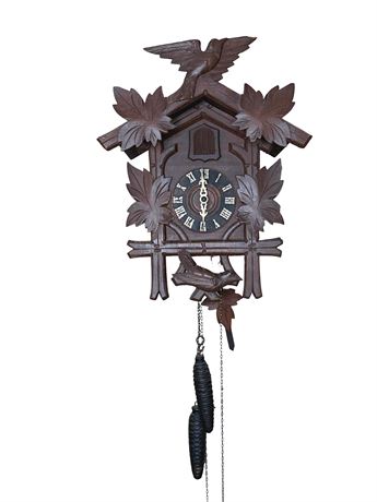 German Black Forest Cuckoo Clock Working