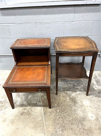 Leather Top Tables