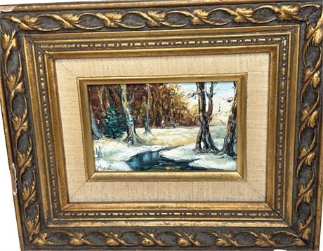 Impressionist Style Oil Landscape Painting