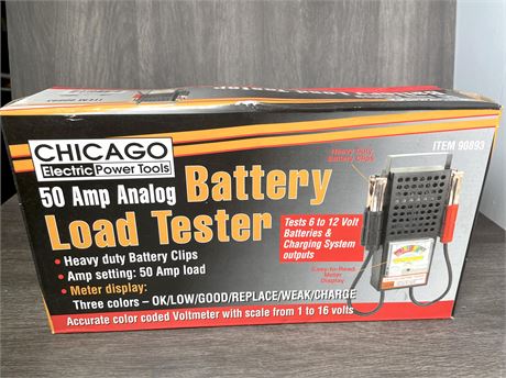 Chicago Electric 50 Amp Analog Battery Load Tester