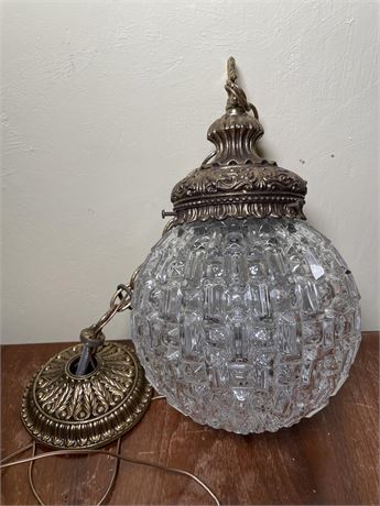 Textured Globe Pendant Lamp - Lot #2