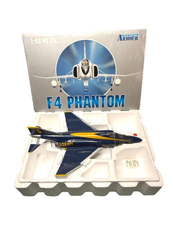 Metal Armour Franklin Mint F-4 Phantom U.S. Navy Blue Angels Diecast Plane