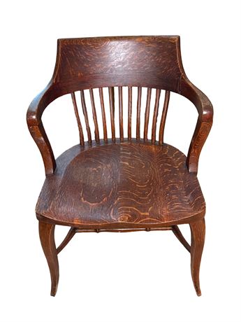 Vintage Oak Bankers Chair