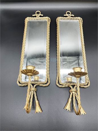 Brass Candlestick Mirrors
