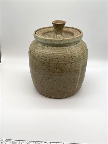 Full Stoneware Jar