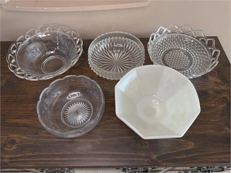 Large Glass Serving Bowls