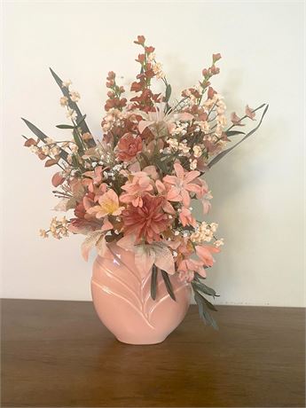 Blush Pink Ceramic Vase