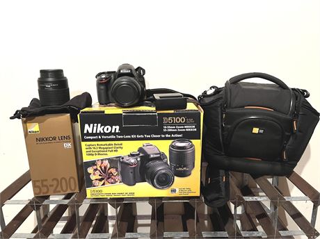 Nikon SLR D5100 Camera with Accessories