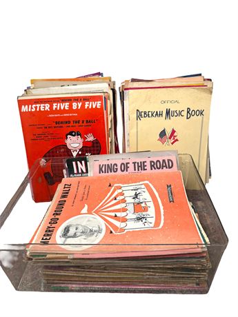 Large Sheet Music Lot