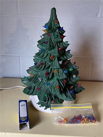 Handpainted Ceramic Christmas Tree