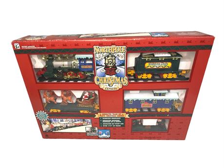Toy State North Pole Christmas Express Animated Musical Train Set