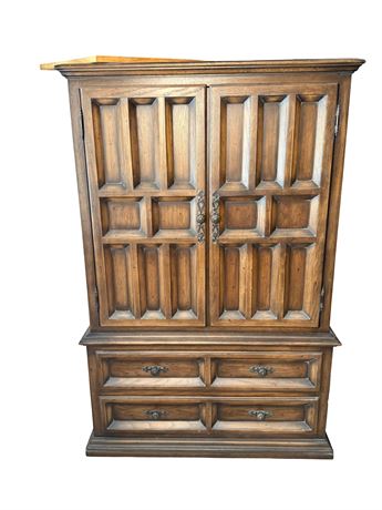 Vintage Wood Armoire