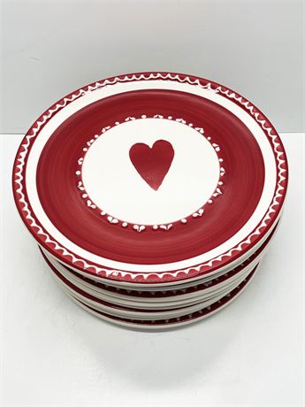 Crate and Barrel Heart Plates