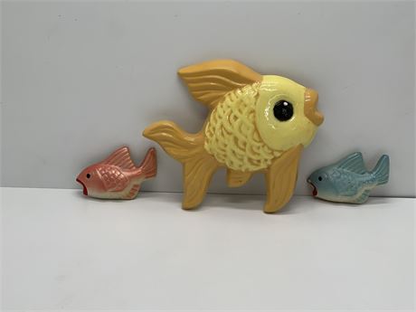 Chalkware & Ceramic Fish