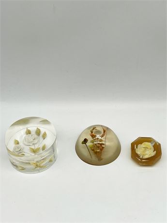 Lucite Paperweight Lot #2