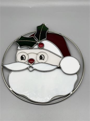 Santa Lead Stained Glass