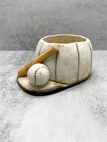 Lefton Japan Baseball Cap Planter Ceramic H5957