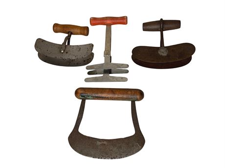 Antique Primitive Food Choppers Lot 6