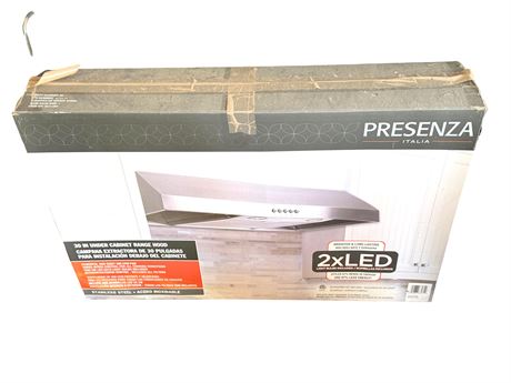 Presenza Stainless Range Hood New in Box