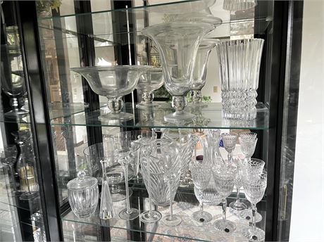 Large Crystal and Glass Lot