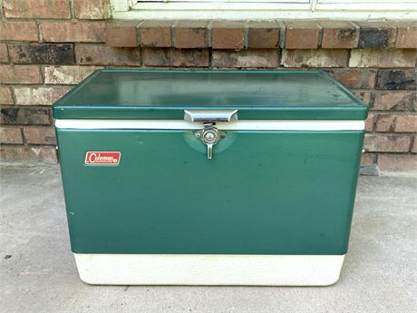 Vintage Coleman Metal Cooler